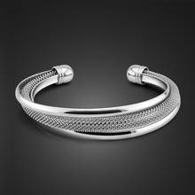 Vintage 100% 925 Sterling Silve Bracelet Jewelry Fashion Accessories Bracelet  Wristband Cuff Bracelets For Women Bangles 2024 - buy cheap