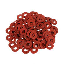 SODIAL(R) 100 piezas, arandelas de fibra aislante de tornillo de placa base roja 2024 - compra barato