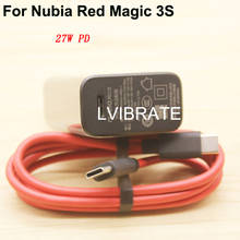 Original For Nubia Red Magic 3S USB Dual Type-C 27W PD3.0 Fast Charging Charger Cable USB-C Cabel Red Magic3S Redmagic 3s 2024 - buy cheap