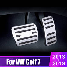 Aluminum alloy Car Foot Pedal Fuel Accelerator Brake Pedal Clutch Pedal Cover For Volkswagen VW Golf 7 MK7 2013-2020 Accessories 2024 - buy cheap