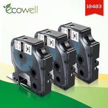 Ecowell 3PK 18483 compatible con Dymo Rhino IND etiqueta de poliéster permanente 12mm etiqueta Industrial para impresora Rhino 4200 5000 6000 2024 - compra barato
