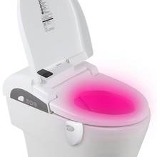 Luz LED de inodoro con Sensor de movimiento PIR, luz nocturna para asiento de inodoro, resistente al agua, para WC, lámpara Luminaria LED, 16 colores, venta al por mayor 2024 - compra barato