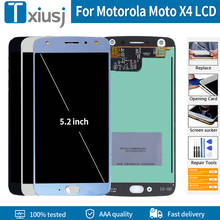 Оригинальный ЖК-экран 5,2 дюйма для Motorola Moto X4 XT1900 -1 2 3 4 5 6 7, ЖК-дисплей, сенсорный экран, дигитайзер в сборе, бесплатные инструменты «сделай сам» 2024 - купить недорого