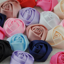 20 Pcs  Mix Color Big Satin Ribbon Rose Flower DIY Craft Wedding Appliques Lots U Pick A007 2024 - buy cheap