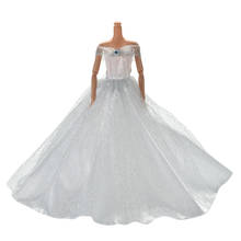Vestido de princesa de boda hecho a mano, vestido Floral para muñeca, ropa, accesorios para muñecas 2024 - compra barato
