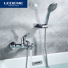 LEDEME Bathtub Faucets Wall Deck Mounted Bathroom Shower Faucet Set Rainfall Bathtub Shower Mixer Bath with Shower Hand L3272 2024 - buy cheap