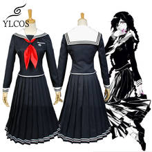 Conjunto completo de fantasia para cosplay danganronpa fukawa, anime, uniforme de halloween 2024 - compre barato