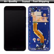 For 5.5" HTC U11 LCD Display Touch Screen Digitizer Assembly with Frame 2560*1440 For HTC U-3w U-1w U-3u LCD 2024 - buy cheap
