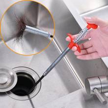 Metal Wire Drain Cleaner Sticks Clog Remover Cleaning Tools 60cm Spring Pipe Dredging Tools Household For Kitchen Sink 2024 - buy cheap