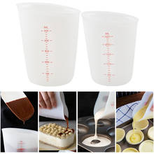 Copo de medição de silicone de precisão, 250/500ml, jarro graduado, bico de cozimento, ferramenta de medição de cozinha para manteiga, água 2024 - compre barato