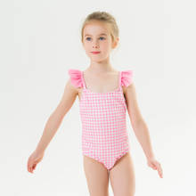 Malapina детский купальник цельный купальник в клетку для девочек 2020 летние комплекты бикини Детские красивые купальники детский купальный костюм 2024 - купить недорого