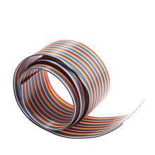 40P 2.54mm PITCH Color Flat Ribbon Cable Rainbow Wire 1M For Connector Line 2024 - buy cheap