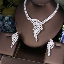 AccKing 2pcs Bridal Zirconia Full Jewelry Sets For Women Party, Luxury Dubai Nigeria CZ Crystal Wedding Jewelry Sets 2024 - buy cheap