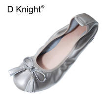 Elegant Comfortable Flat Shoes Ladies Brand Designer Bowknot Loafer Shoes Woman Fashion Round Toe Soft Women Ballet Flat Size 43 2024 - buy cheap