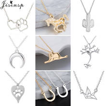 New Fashion Little Prince Necklace for Women Choker Jewelry Hip Hop Simple Horseshoe Heart Moon Charms Necklaces Collier Femme 2024 - buy cheap