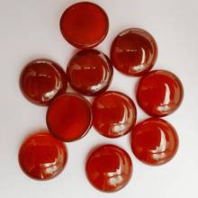 16MM Red Carnelian Stone Round CAB Cabochon Jewelry For Woman Gift Bead (10 pcs/lot) H238 2024 - buy cheap