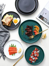Bone China Dinner Plates Creative Nordic Ceramic Salad Plate Vajilla Household Dinnerware Set Dishes Flat Pan Pratos De Jantar 2024 - buy cheap