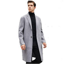 100% Wool Coat Autumn Winter Jacket Men Double-side Woolen Coat Streetwear Mens Jackets and Coats Plus Size XP032 MY1819 2024 - buy cheap