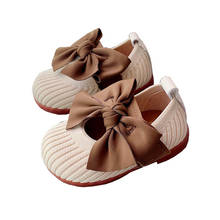 Zapatos de punto para bebés y niñas, calzado de primeros pasos con lazo, para primavera y otoño, con fondo suave y transpirable, STP003 2024 - compra barato