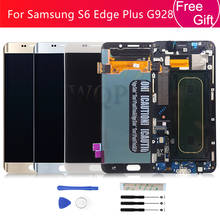 Для Samsung Galaxy S6 Edge Plus G928 G928F ЖК-дисплей сенсорный экран в сборе запасные части для 5,7 "SAMSUNG S6 Edge Plus LCD 2024 - купить недорого