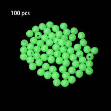 100pcs/lot Soft Fishing Beads Stopper 5mm Luminous Round Fishing Space Beans Stops Soft Rubber Rig Lure Accessories 2024 - buy cheap