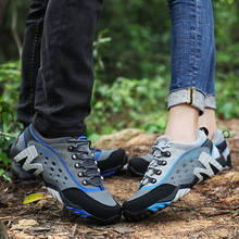 Casal caminhadas ao ar livre sapatos homens à prova dwaterproof água respirável caça trekking sapatos marca esporte escalada tênis 2024 - compre barato
