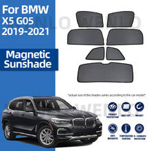 Parasol magnético para coche, parasol para ventana frontal, parabrisas, cortina UV, bloque de malla extraíble, para BMW X5 G05 2019-2021 2024 - compra barato