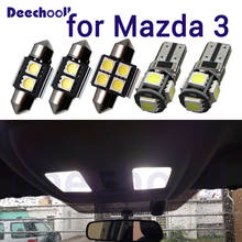 Lámpara LED blanca para matrícula de coche + Mapa Interior, bombillas de maletero para Mazda, mazda 3 BK BL BM 2004-2018 2024 - compra barato