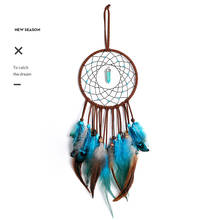 India Dream Catcher Retro Life Tree Colorful Feather Wind Chimes Hanging Dreamcatcher Christmas Party Home Decoration 2024 - buy cheap