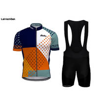 Conjunto de roupas para ciclismo feminino/masculino sptgrvo lairschn 2019, roupas para bicicleta de montanha e estrada, kit de malha de jérsei 2024 - compre barato