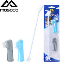 Mosodo Pet Toothbrush Set Dog Brush Addition Bad Breath Tartar Teeth Care Dog Cat Cleaning Mouth Teeth Brushing Cleaner Pet Brea 2024 - buy cheap