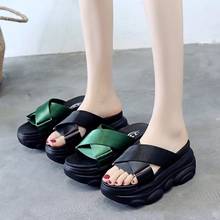 Women Platform Slippers Slides 2021 New Summer High Heels Solid Color Shoes Non-Slip Comfortable Ladies Shoes Tenis Feminino 2024 - buy cheap