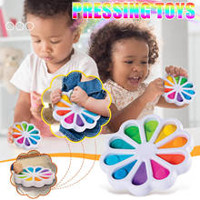 Brinquedo de descompressão para crianças, brinquedo manual simples de aívio do estresse com descompressão de silicone macio para crianças 2024 - compre barato