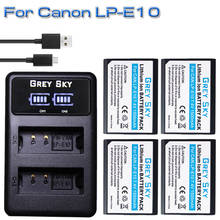 Kits de cargador de batería LP-E10 LPE10 LP E10, 1500mAh, para cámara Canon EOS 1100D 1200D 1300D 2000D Rebel T3 T5 T6 KISS X50 X70 X80 2024 - compra barato