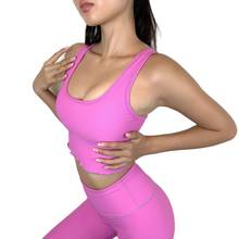 NCLAGEN Yoga Set Women Gym Clothes 2 Piece Sportwear Workout Leggings Top Push-up Vest Sport Outfit Pants Elastic Fitness Suit 2024 - buy cheap