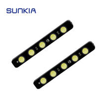 SUNKIA-100% LED Universal impermeable para coche, 5 luces LED de conducción nocturna na DRL, antiniebla, Lámpara decorativa de advertencia, superbrillante 2024 - compra barato