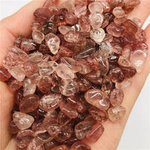 100g Natural crystal crushed stone natural strawberry scree fishbowl stone pot gravel 2024 - buy cheap