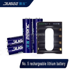 Jugee-batería recargable de polímero de litio, 1,5 v, 3000mWh, AA, con cargador USB de 4 canales, alta calidad, 4 Uds. 2024 - compra barato