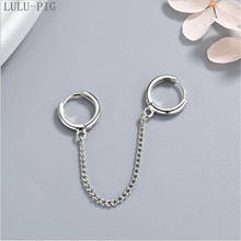 LULU-PIG   2019 New Pair Of double-ear Pierced Earrings Are stylish, Simple And Cool  EH466 2024 - buy cheap