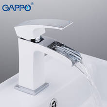 GAPPO-grifo de lavabo blanco para baño, grifería de latón, mezclador de agua, montaje en cubierta, Torneira 2024 - compra barato