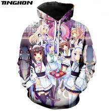 Game Nekopara Hoodies 3D Print Women Men Jogging Sweatshirt Anime Girls Chocolat Vanilla Casual Streetwear Couple Wear Tops 02 2024 - buy cheap