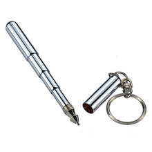 Multifunction Fashion Metal Key Ring Stainless Steel Telescopic Car Key Ring Newly Arrived Pen Key Ring Telescoping Pen New 2024 - buy cheap