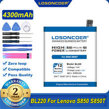 100% Original LOSONCOER 4300mAh BL220 Battery For Lenovo S850 Battery S850T BL-220 2024 - buy cheap