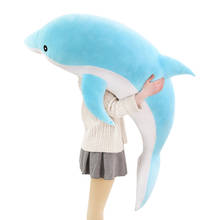 1pc 140-30cm Kawaii Soft Dolphin Plush Toys Dolls Stuffed Down Cotton Animal Nap Pillow Creative Kids Toy Christmas Gift for G 2024 - buy cheap