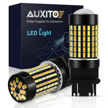 AUXITO-bombilla Led para freno trasero de coche, luz de estacionamiento, 12V, Color ámbar, blanco, DRL, T25, 3157, 3156, 3014 SMD, 2 uds., P27/7W 2024 - compra barato