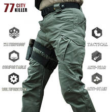 Pantalones tácticos militares para hombre, pantalones impermeables del ejército de combate SWAT de la ciudad, multibolsillos, resistentes al desgaste, para correr, talla grande S-5XL 2024 - compra barato