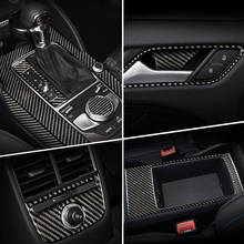 Carbon Fiber Car Inner Gearshift Air Conditioning CD Panel Door Armrest Cover Trim Stickers Auto Accessories for Audi A3 8V S3 2024 - buy cheap