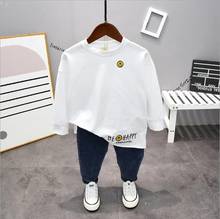 Children Spring Suit Long Sleeved Fashion Clothes 2-7Years Old Baby Boys Leisure Style T-Shirt + Trousers Set Kids Outfits 2024 - buy cheap