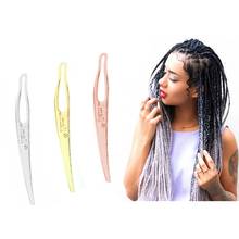 Agujas entrelazadas Sisterlocks para el cabello, herramienta de trenza de ganchillo, curvada, para tejer el cabello, fácil de usar, 3 uds. 2024 - compra barato