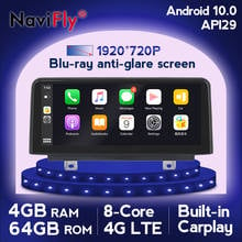 NaviFly 1920*720 беспроводной Carplay Android 10,0 IPS автомобильный мультимедийный плеер навигация GPS для BMW F30/F31/F34/F20/F21/F32/F33/F36 2024 - купить недорого